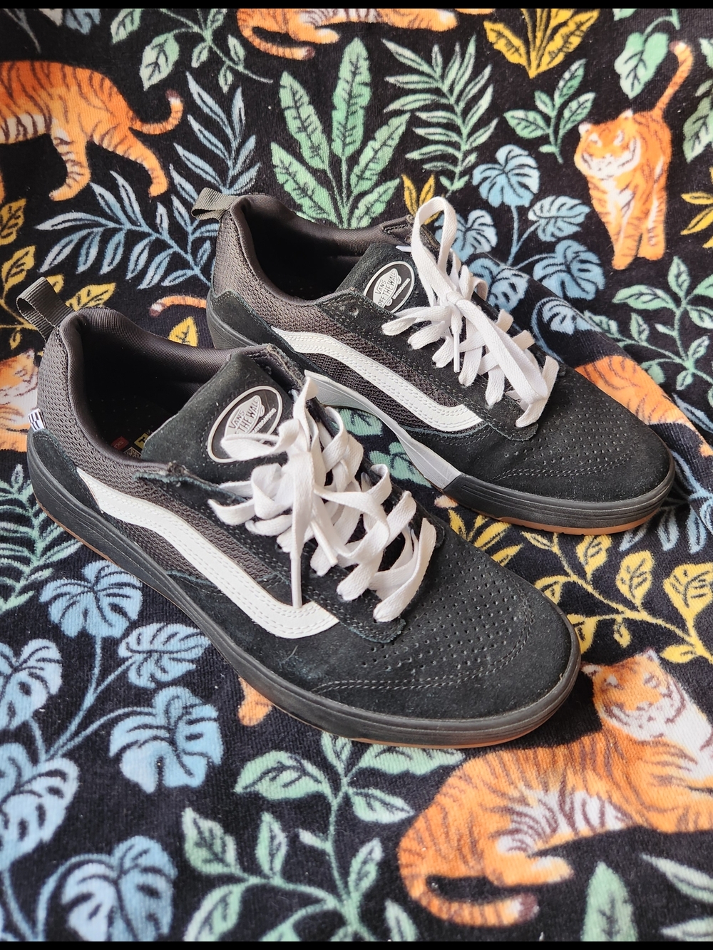 Vans Zahba Black Suede VR3 cush Mens size 8, Womens 9.5